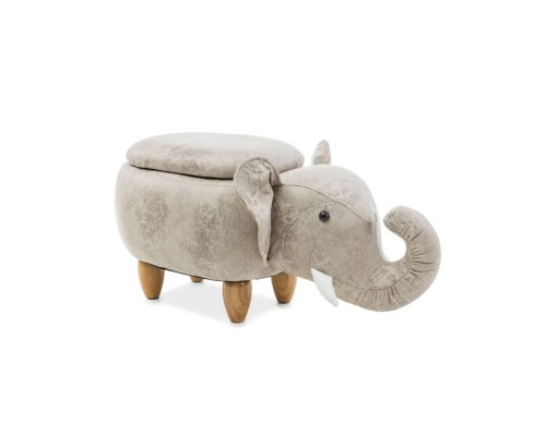 Пуф Sebastian słoń Signal светло-серый